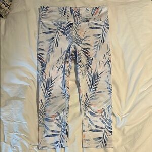 Gap Tropical Print Cropped Leggings